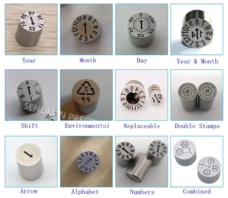 Year And Month SUS420 Replaceable Date Stamp For Injection Mold