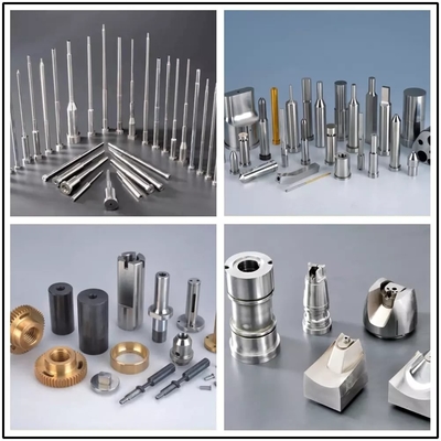 Nitriding Mold Parts Jet Cooling Core Pins 0.01mm Concentricity For Plastic Mold Parts