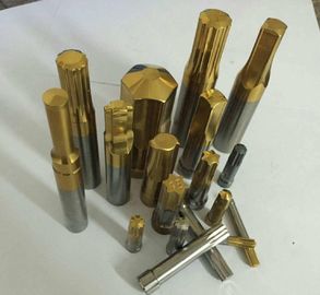 Hexagon Head Die Punch Pins , Ejector Punch Pin Yellow TiN Coating Service