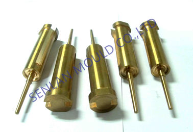 BeCu Copper Core Pin Injection Molding Components With Hole Thread