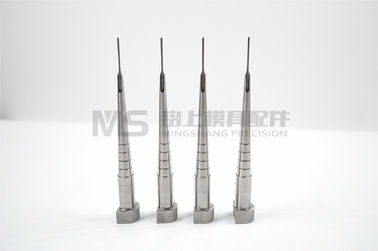 Metal Machined Mold Core Pins 0.005 Tolerance With H13 / SKD61 Material