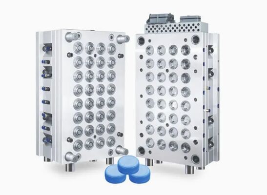 Multi-Cavity Water Bottle Cap Mold with High-Speed Molding Capability and Balanced Runner Layout