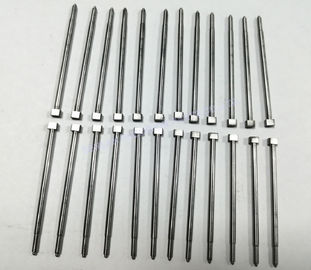 SKD61 Material Flat Square Head Straight Ejector Pins With 52HRC
