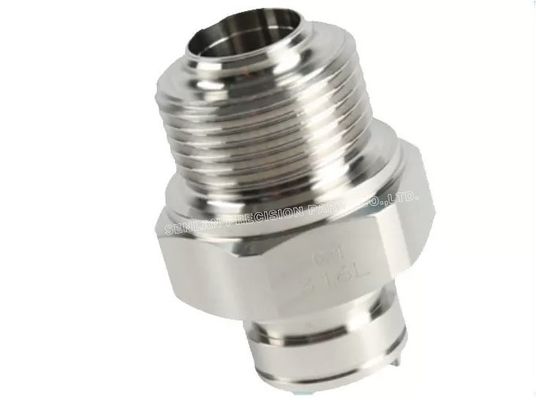 AISI 304/316 Stainless Steel CNC Machined Parts | $\pm$0.005mm Precision Turning