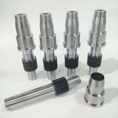 1.2344 Material Gear Hobbing Spindle with 50-52HRC Hardness and +/-0.01mm Tolerance for Unscrewing Mold Components