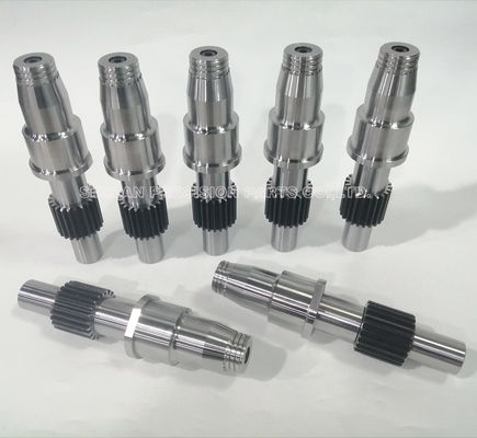 1.2344 Material Gear Hobbing Spindle with 50-52HRC Hardness and +/-0.01mm Tolerance for Unscrewing Mold Components