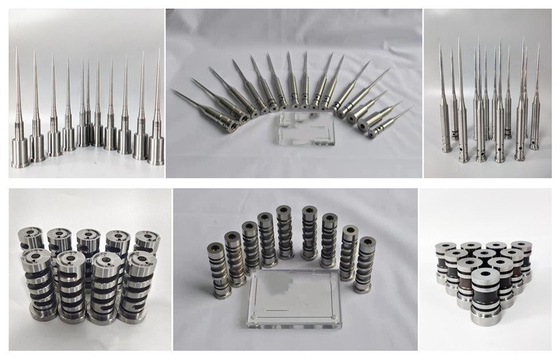 Nitriding Mold Parts Jet Cooling Core Pins 0.01mm Concentricity For Plastic Mold Parts