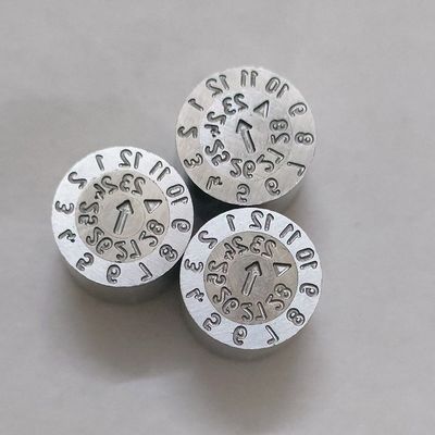 OPITZ Standard Stainless Steel SUS 420 High Precision Replaceable Date Stamp for Injection Molds