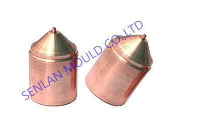 Precision EDM Copper Electrodes and Gate Electrodes for Cosmetic Mould with Red Copper/Tungsten Copper, +/-0.002mm Tolerance, and Ra0.6 Surface Finish