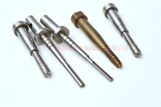 Precision Threaded Core Pins | Perpendicularity 0.005mm ISO 9001 Mold Parts