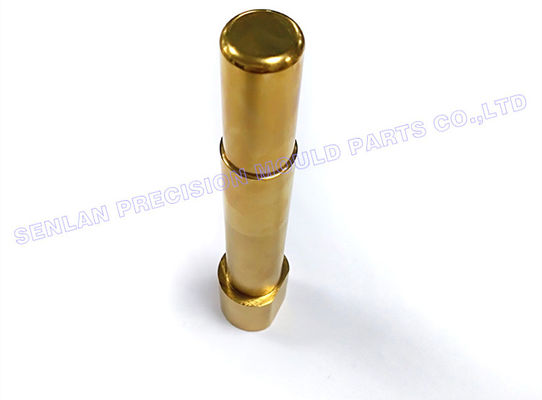 TiN Coated Stepped Core Pins | H13 Precision Components for Die Casting & Injection Molds