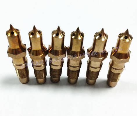 Cube Material Nozzle Tips for Hot Runner System with Customized Sizes and +/-0.01mm Tolerance