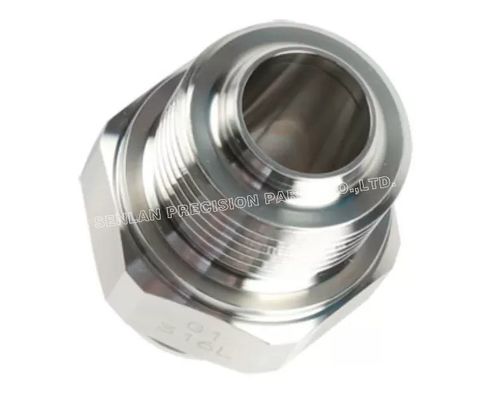 AISI 304/316 Stainless Steel CNC Machined Parts | $\pm$0.005mm Precision Turning