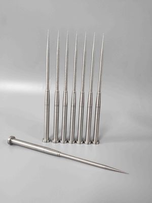 0.005mm Concentricity Pipette Tip Cores | M340 Steel Medical Mold Parts