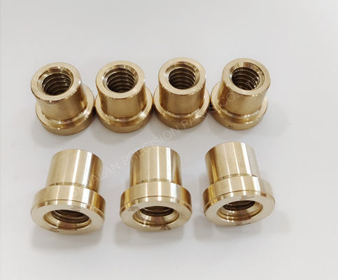 Self-Lubricating Brass Mold Sleeves | Graphite Inlaid Precision Copper Bushings
