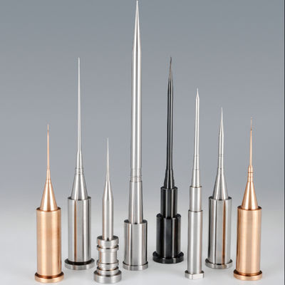 STAVAX Precision Tapered Core Pins for Medical Injection Molds with ±0.005mm Tolerance