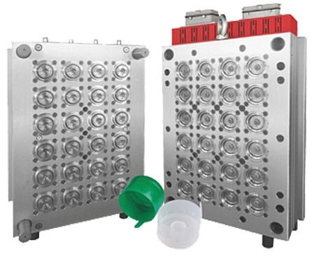 Multi-Cavity Flip Top Cap Injection Mold for Plastic Bottle Closures